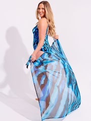Seaspray Blue Madagascar Pareo Coverup - Image 3 of 4