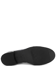 Jones Bootmaker Navy Blue Wide Fit Tamsyn Smart Leather Penny Loafers - Image 6 of 6