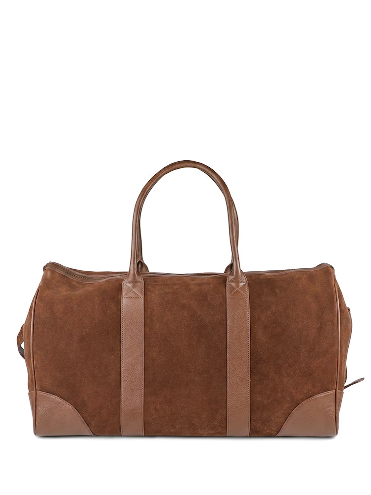 Ante color coñac marrón - Bolso de fin de semana Upington de Jones Bootmaker - Imagen 2 de 6 Ante color coñac marrón - Bolso de fin de semana Upington de Jones Bootmaker - Imagen 2 de 6