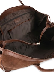Ante color coñac marrón - Bolso de fin de semana Upington de Jones Bootmaker - Imagen 6 de 6
