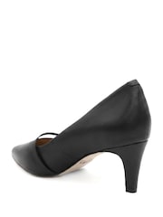 Jones Bootmaker Black Leather Zienna Stiletto Heel Mary Janes Shoes - Image 4 of 6