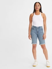Levi's Blue Bermuda Denim Shorts - Image 1 of 4