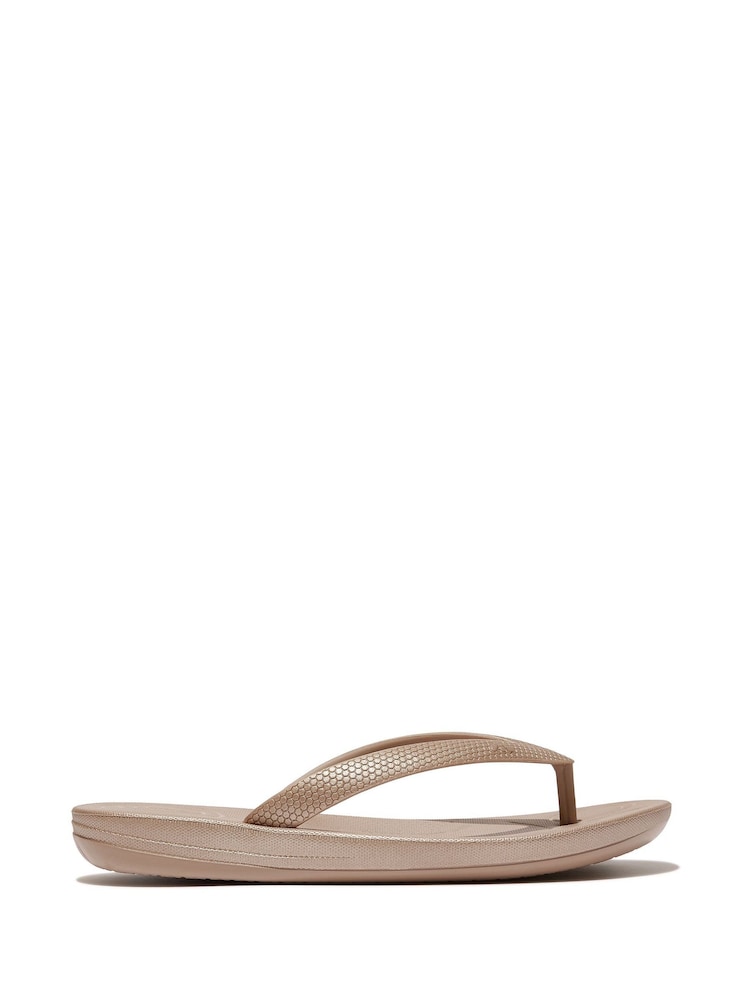 FitFlop Kids Junior iQushion Shimmer Ergonomic Flip Flops - Image 5 of 5