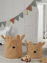 Childhome Brown Teddy Small Basket - Image 1 of 4