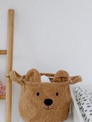 Childhome Brown Teddy Small Basket - Image 2 of 4