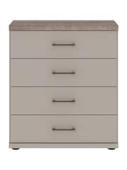 Wiemann Pebble Grey Truro Large 4 Drawer Chest - Image 1 of 2