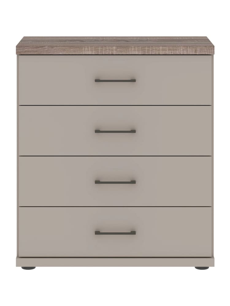Wiemann Pebble Grey Truro Large 4 Drawer Chest - Image 1 of 2