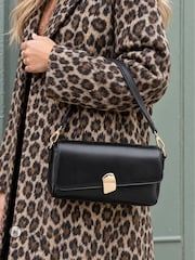 Novo Black Adeline Hardware Detail Shoulder Bag - Image 1 of 5