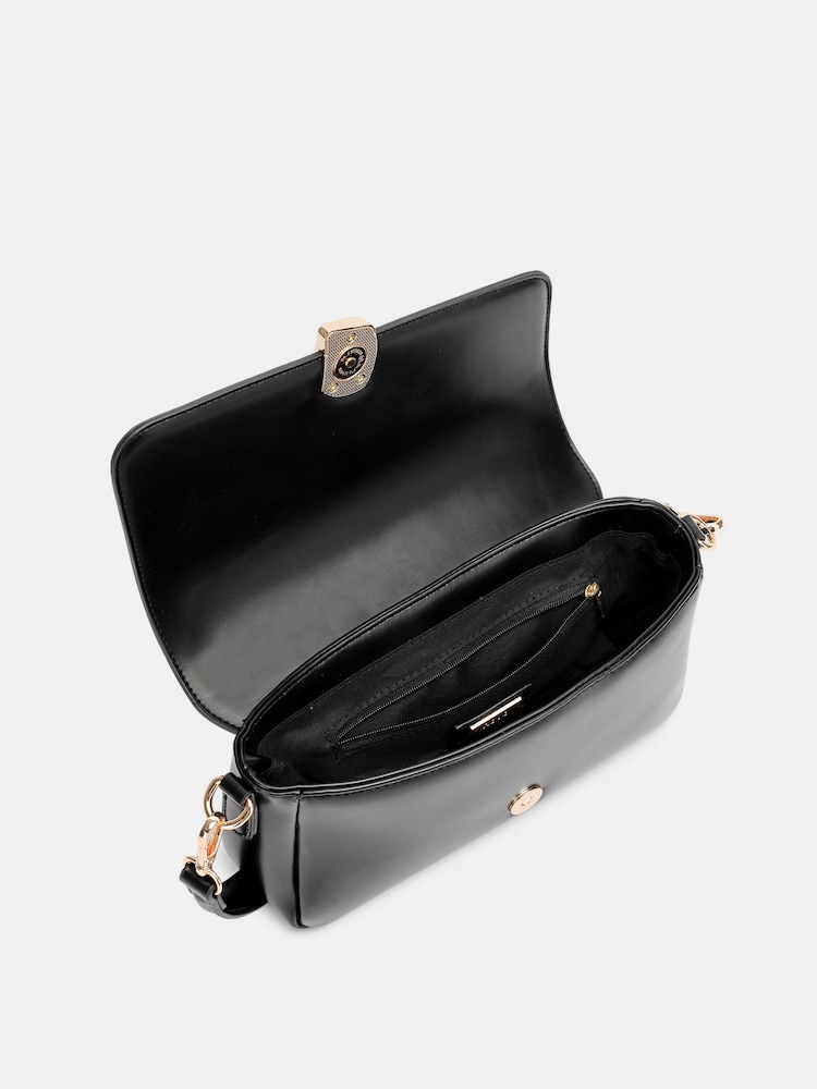 Novo Black Adeline Hardware Detail Shoulder Bag - Image 5 of 5
