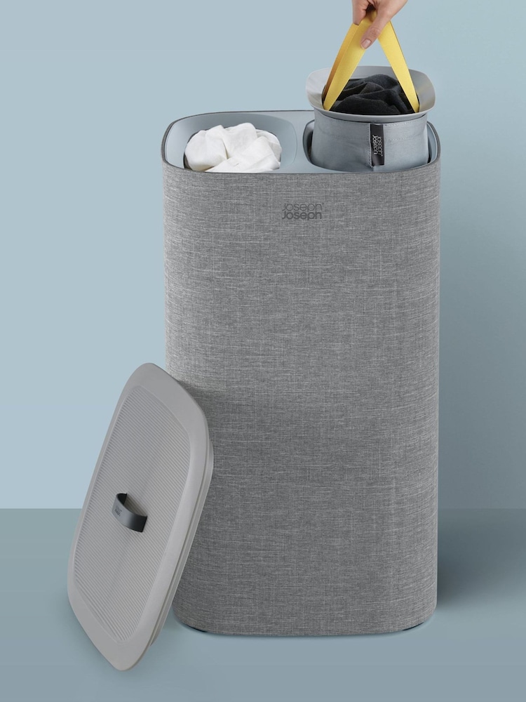 Joseph Joseph Grey Tota 60 Litre Laundry Separation Basket - Image 1 of 4