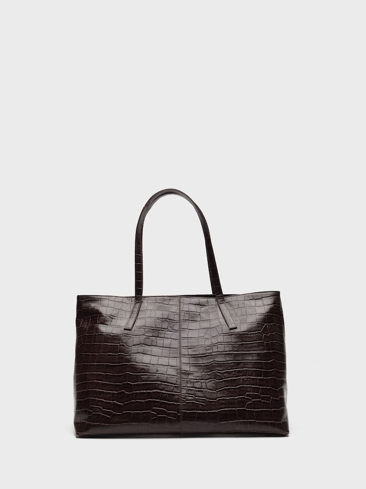 NÚNOO Brown Shopper Braided Texas Bag - Image 4 of 4 NÚNOO Brown Shopper Braided Texas Bag - Image 4 of 4