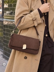 Novo Brown Adeline Hardware Detail Shoulder Bag - Image 1 of 5
