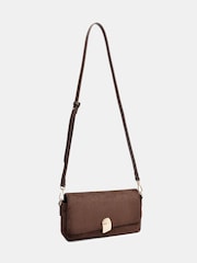 Novo Brown Adeline Hardware Detail Shoulder Bag - Image 4 of 5