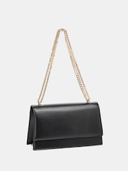 Novo Black Amber Chain Detail Structured Shoulder Bag - Image 2 of 4