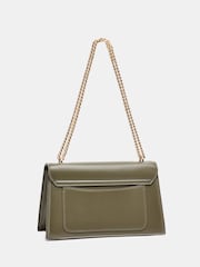 Novo Green Amber Chain Detail Structured Shoulder Bag - Image 3 of 4