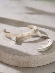 Personalised Cuff Bangle by Posh Totty Designs - Image 1 of 4