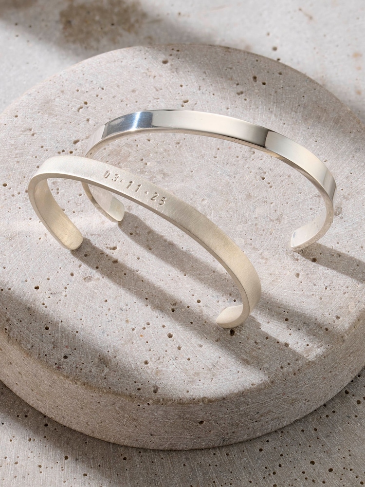 Personalised Cuff Bangle by Posh Totty Designs - Image 2 of 4 Personalised Cuff Bangle by Posh Totty Designs - Image 2 of 4