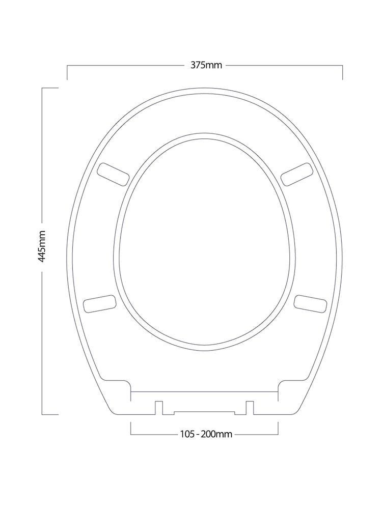 Showerdrape White Norfolk Soft Close Wooden Toilet Seat - Image 4 of 4