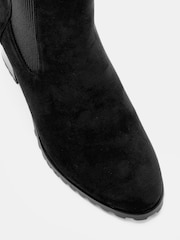 Novo Black Regular Fit Jessica Cleated Block Heel Chelsea Ankle Boots - Image 5 of 6