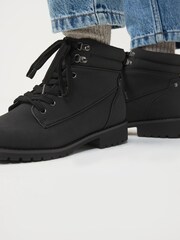 Black Regular/Wide Fit Forever Comfort® Casual Lace-Up Boots - Image 2 of 6