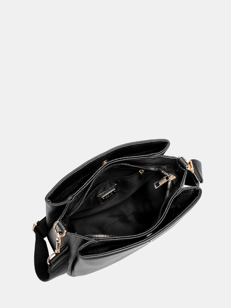 Novo Black Alice Multi Pocket Cross-Body Bag - Image 4 of 4 Novo Black Alice Multi Pocket Cross-Body Bag - Image 4 of 4