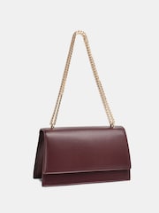 Novo Red Amber Chain Detail Structured Shoulder Bag - Image 2 of 4