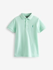 Green Mint Short Sleeve Polo Shirt (3-16yrs) - Image 1 of 1