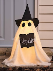 Lights4fun White Halloween Witchy Ghost Decoration - Image 1 of 6