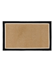Asiatic Rugs Charcoal Cream Bordo Herringbone Doormat - Image 2 of 4