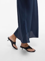 VILA Blue Midi Slip Skirt - Image 2 of 4
