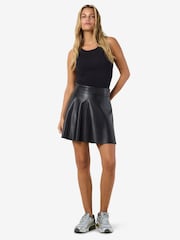 NOISY MAY Black Coated Flared Mini Skirt - Image 12 of 12
