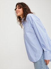 Camisa de popelina a rayas JJXX de corte relajado - Imagen 3 de 7