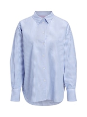 Camisa de popelina a rayas JJXX de corte relajado - Imagen 4 de 7