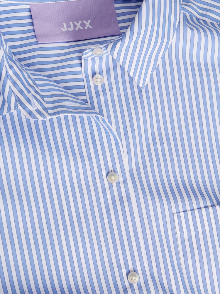 Camisa de popelina a rayas JJXX de corte relajado - Imagen 7 de 7