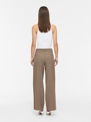 VILA Brown Wide Leg Tailored Trousers - Image 2 of 3