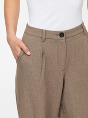 VILA Brown Wide Leg Tailored Trousers - Image 3 of 3