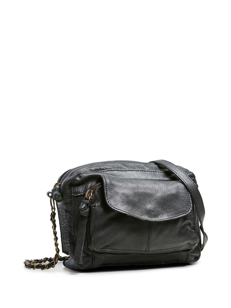 PIECES Black Cross-Body Bag - Image 1 of 7 PIECES Black Cross-Body Bag - Image 1 of 7