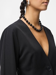 PIECES Black Fitted Blazer - Image 4 of 7