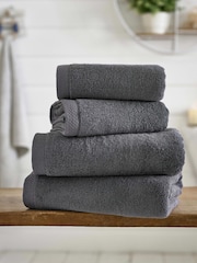 The Lyndon Company Charcoal Egyptian Cotton Plush Spa Towel - Image 1 of 3
