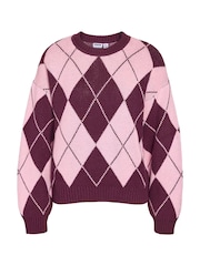 NOISY MAY Argyle Knit Jumper - Image 6 sur 6