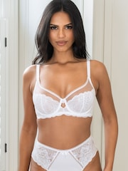 Pour Moi White Brazilian Ooo La La High Waist Brazillian Briefs - Image 1 of 5