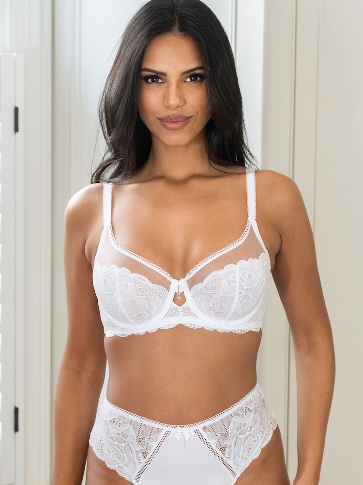 Pour Moi White Brazilian Ooo La La High Waist Brazillian Briefs - Image 1 of 5