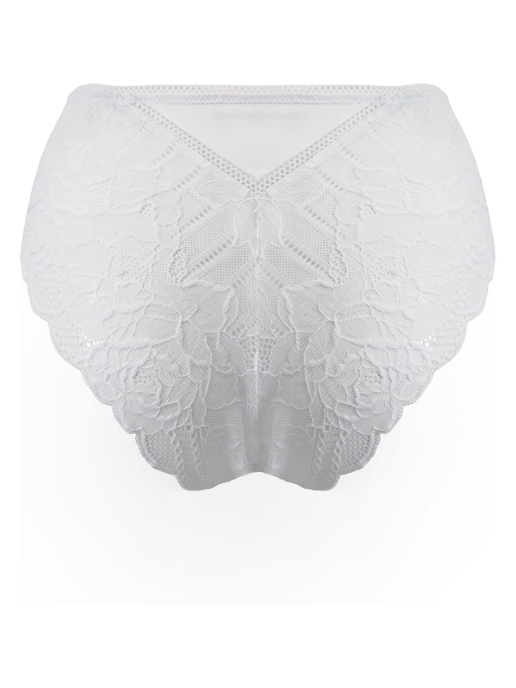 Pour Moi White Brazilian Ooo La La High Waist Brazillian Briefs - Image 5 of 5