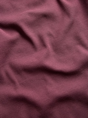 Roșu vișiniu - Tricou mulat striat JJXX Mânecă scurtă - Imaginea 7 din 7
