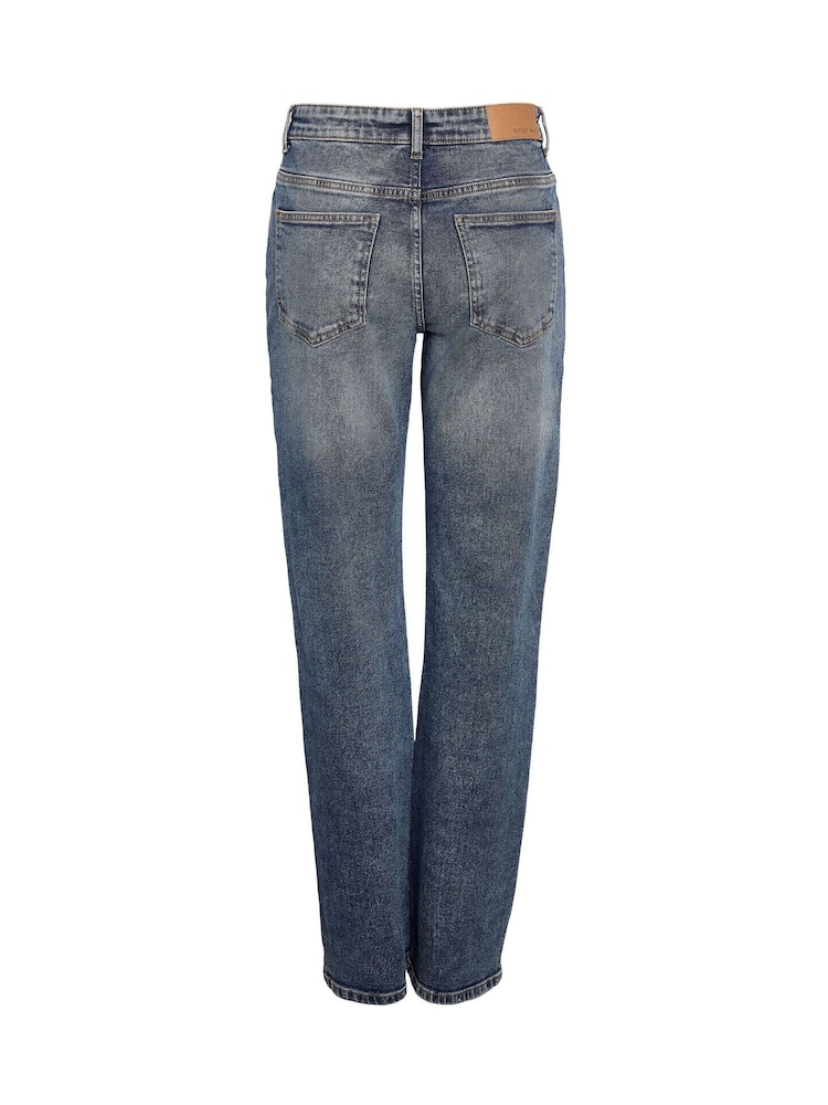 NOISY MAY Blue Straight Leg Denim Jeans - Image 8 of 8 NOISY MAY Blue Straight Leg Denim Jeans - Image 8 of 8