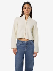 NOISY MAY Double Zip Mockneck Knitted Cardigan - Bild 1 von 6