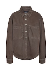 NOISY MAY Brown Denim Relaxed Shacket - Image 11 of 12