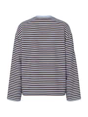 Albastru - PIECES Long Sleeve Jersey Relaxed Top - Imaginea 8 din 8