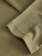 JJXX Green 3/4 Sleeve Boatneck Fitted Top - Image 5 of 5