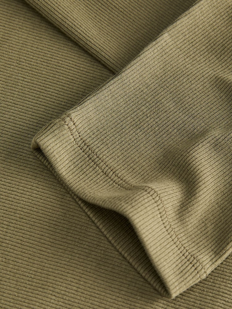 JJXX Green 3/4 Sleeve Boatneck Fitted Top - Image 7 of 7